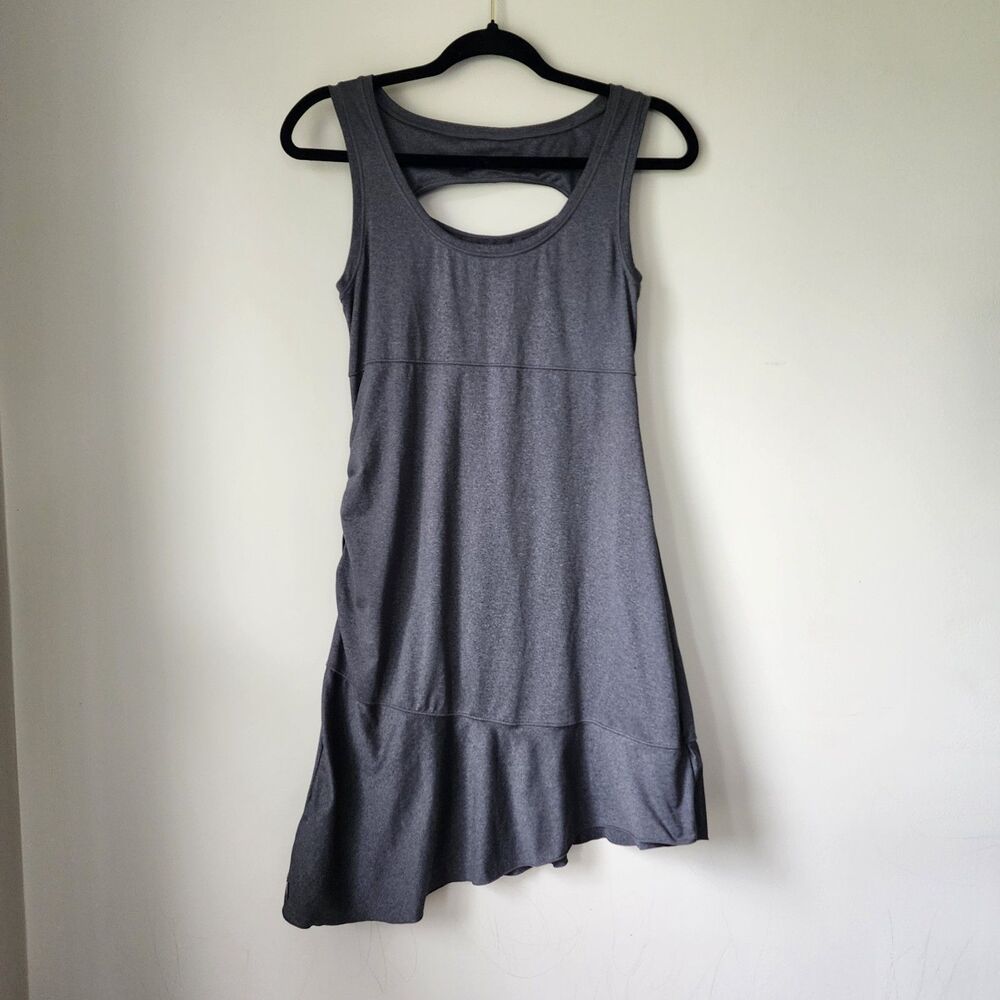 Lole Heathered Charcoal Grey Athletic Tank Dress (S)